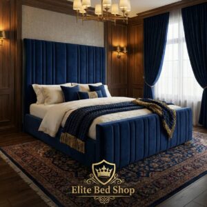 Grand Deep Blue Bed