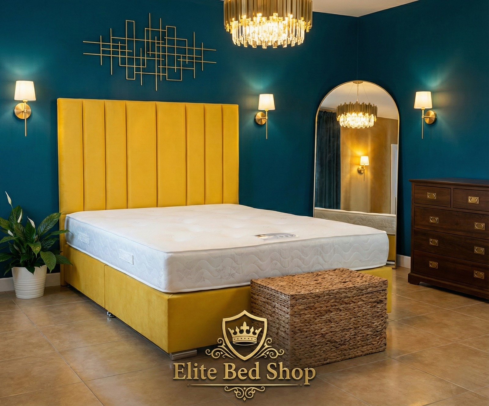 Yellow Storage Bed